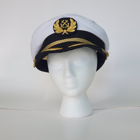 hathaway Other - Village Yacht Rock Sailing Captain Hat nautical anchor boat mariner costume